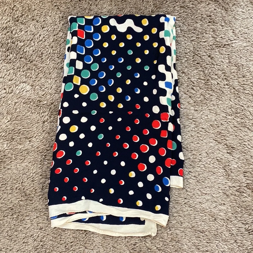 Unique MCM Optical Illusion Eye Print Rayon Crepe Scarf